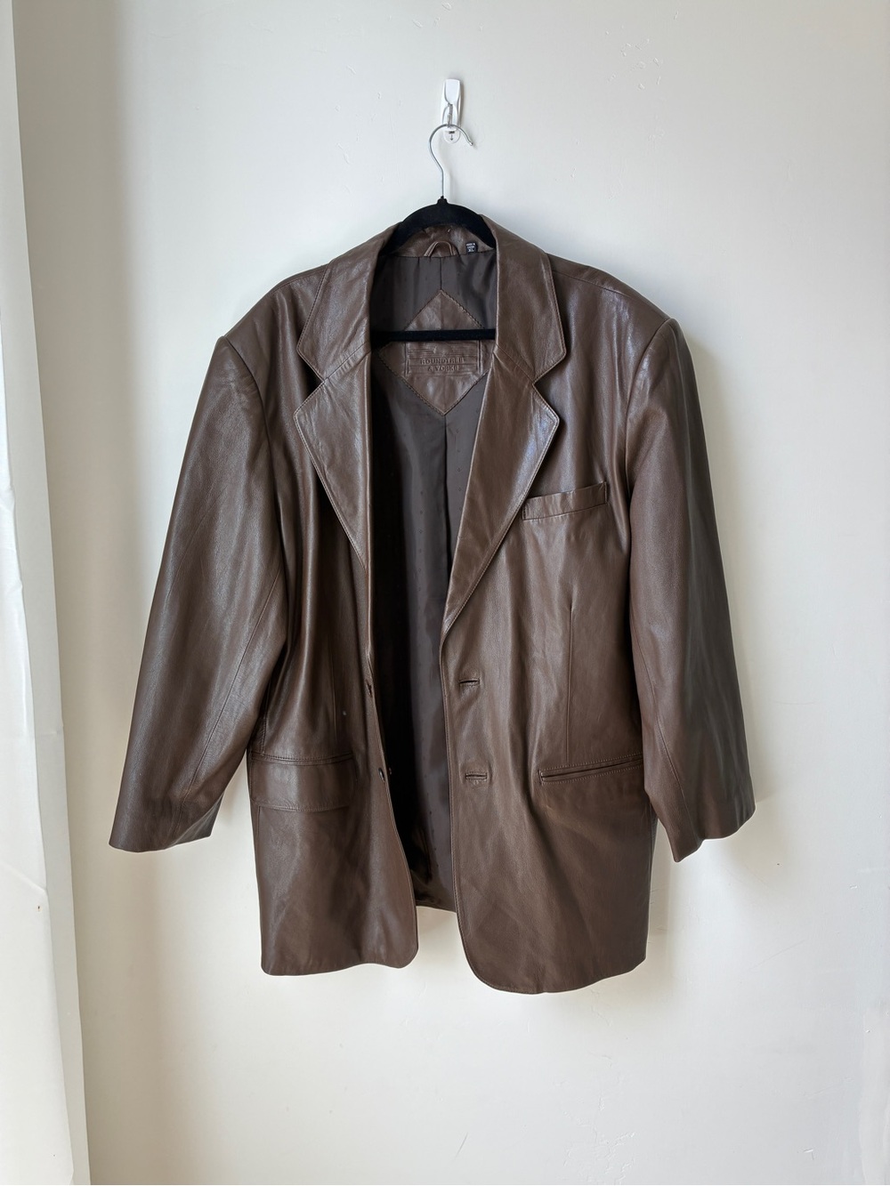 Roundtree & Yorke Brown Leather Jacket